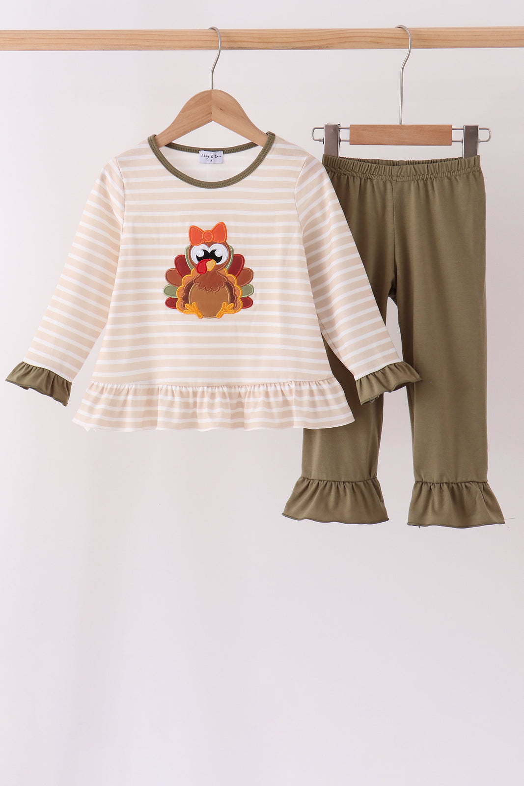 Girls Turkey Stripe Set