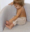Brown Striped Pants