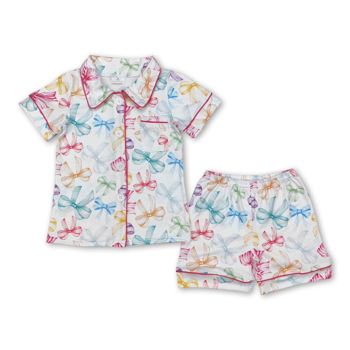 Girls Bow PJ Set