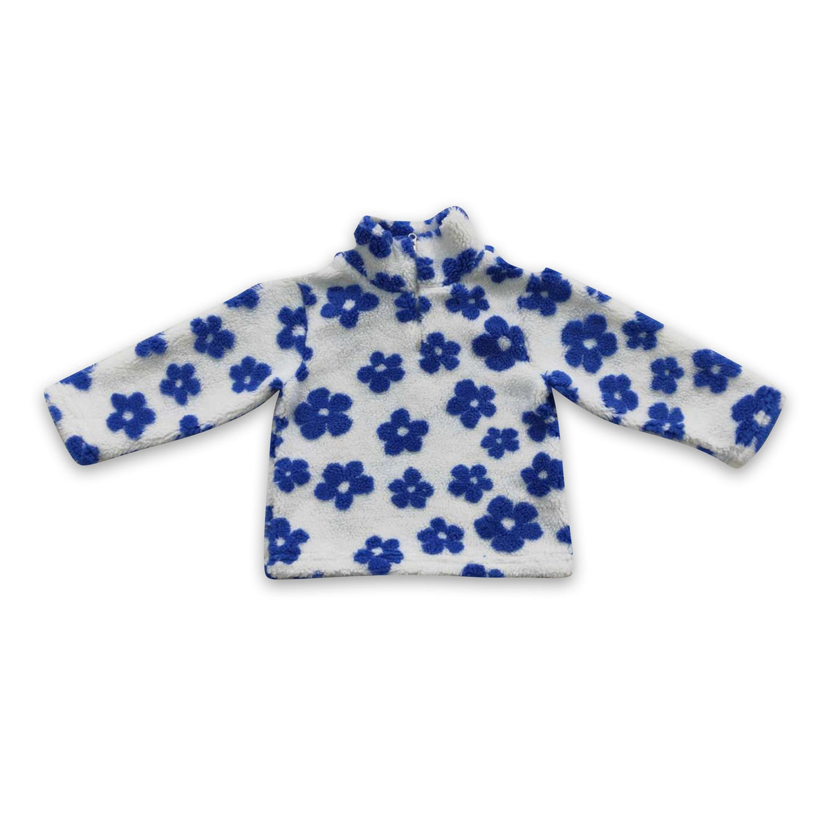 Blue Floral Pull Over