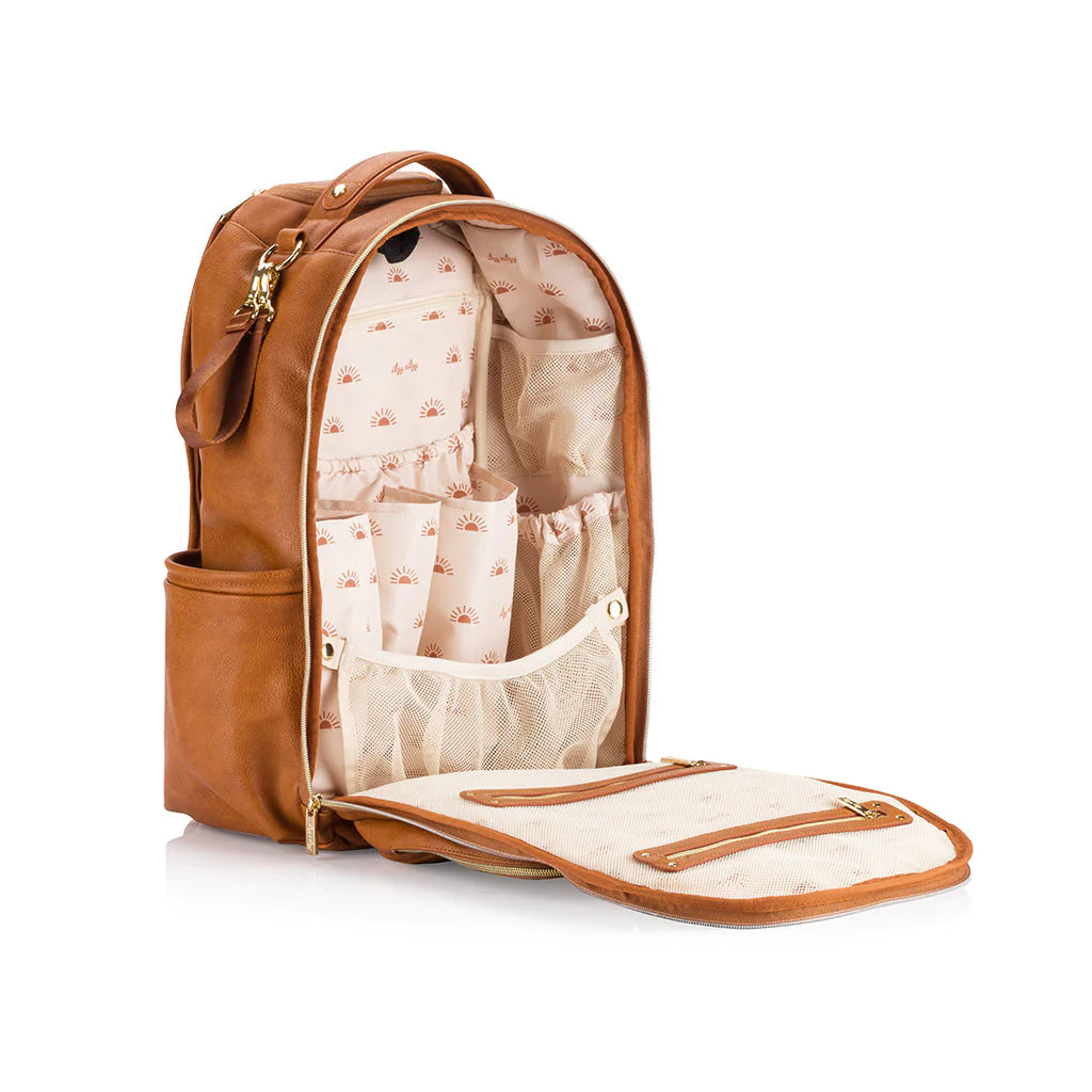 Cognac Boss Plus Large Diaper Bag