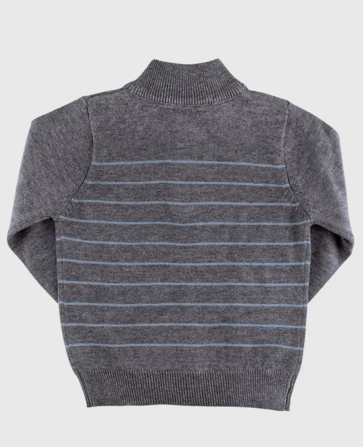 Gray Quarter-zip Sweater