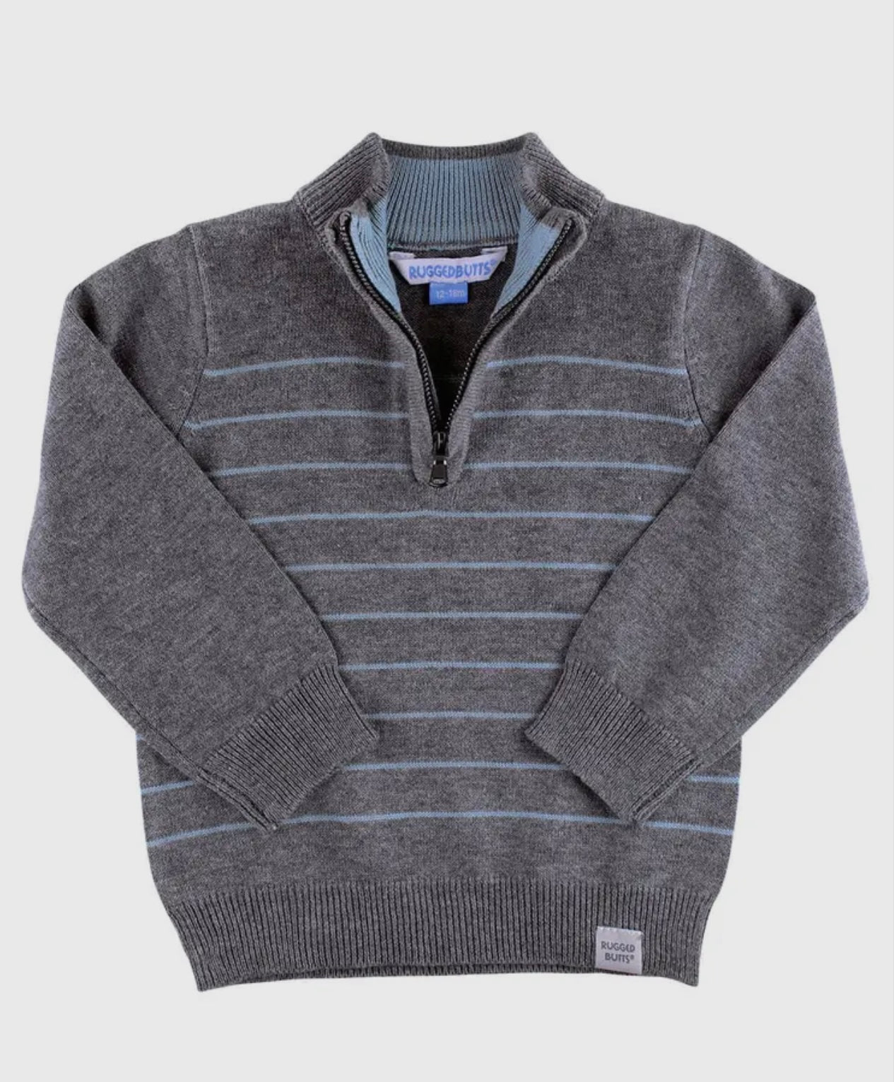 Gray Quarter-zip Sweater