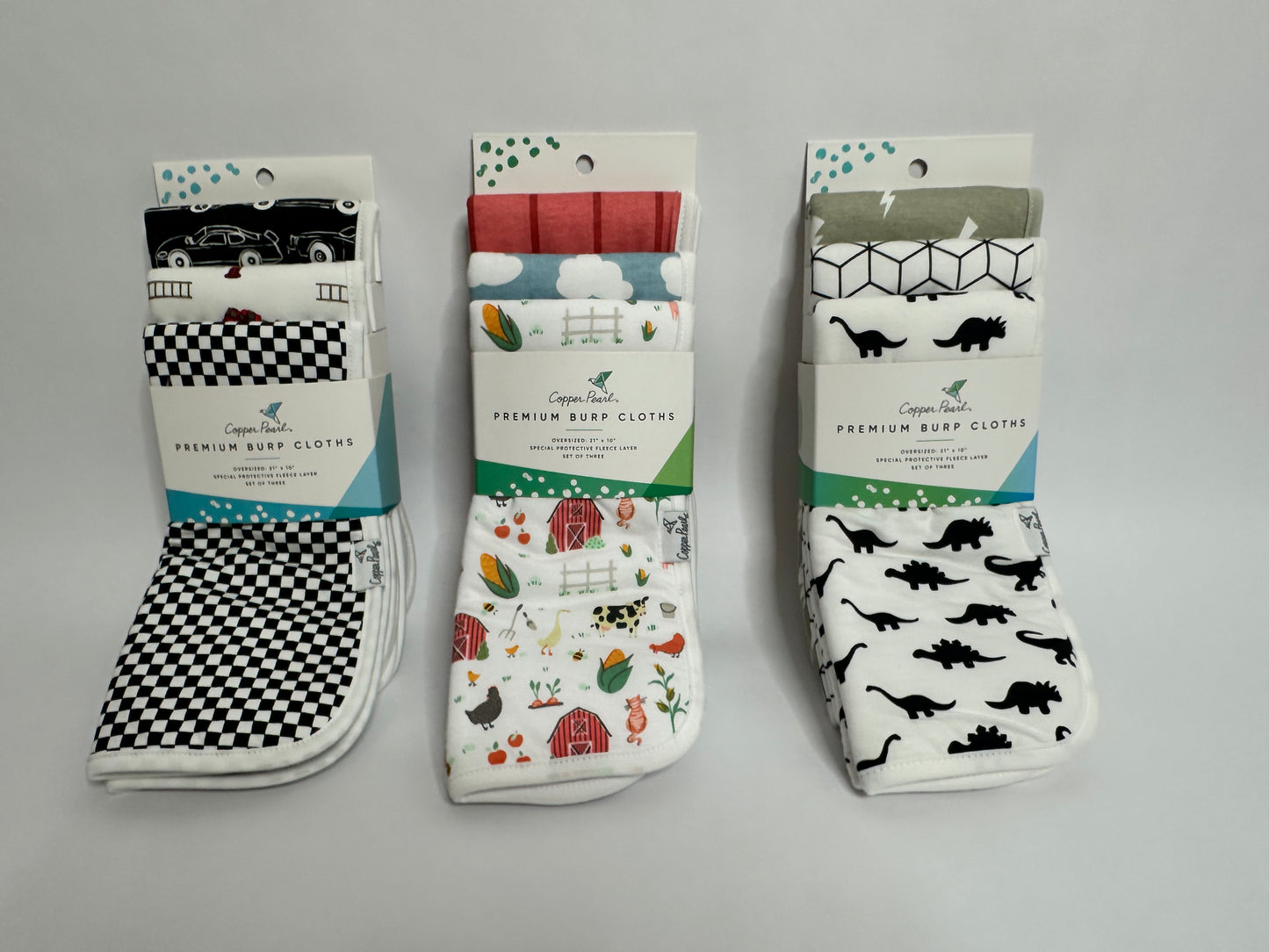 Cooper Pearl Burp Cloths