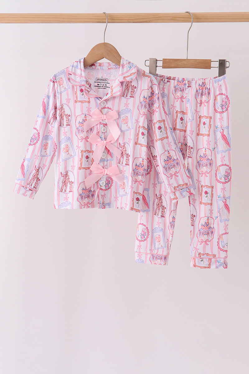 Pink Princess Bamboo Pj Set